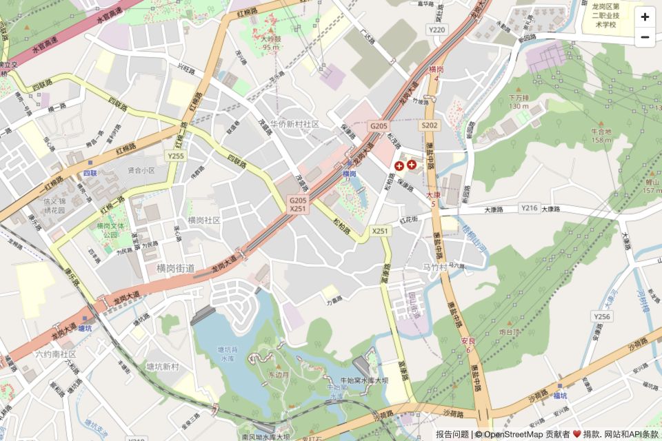 横岗新世界广场周边区域地图，点击打开高德地图